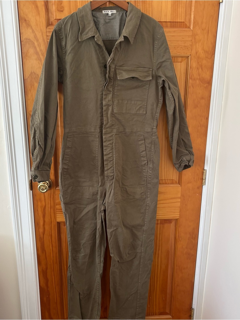 Alex Mill Olive Utility Jumpsuit